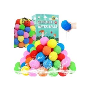 60 Pcs Reusable Water Balls, Reusable Water Balloons for Outdoors‎ Summer Fun